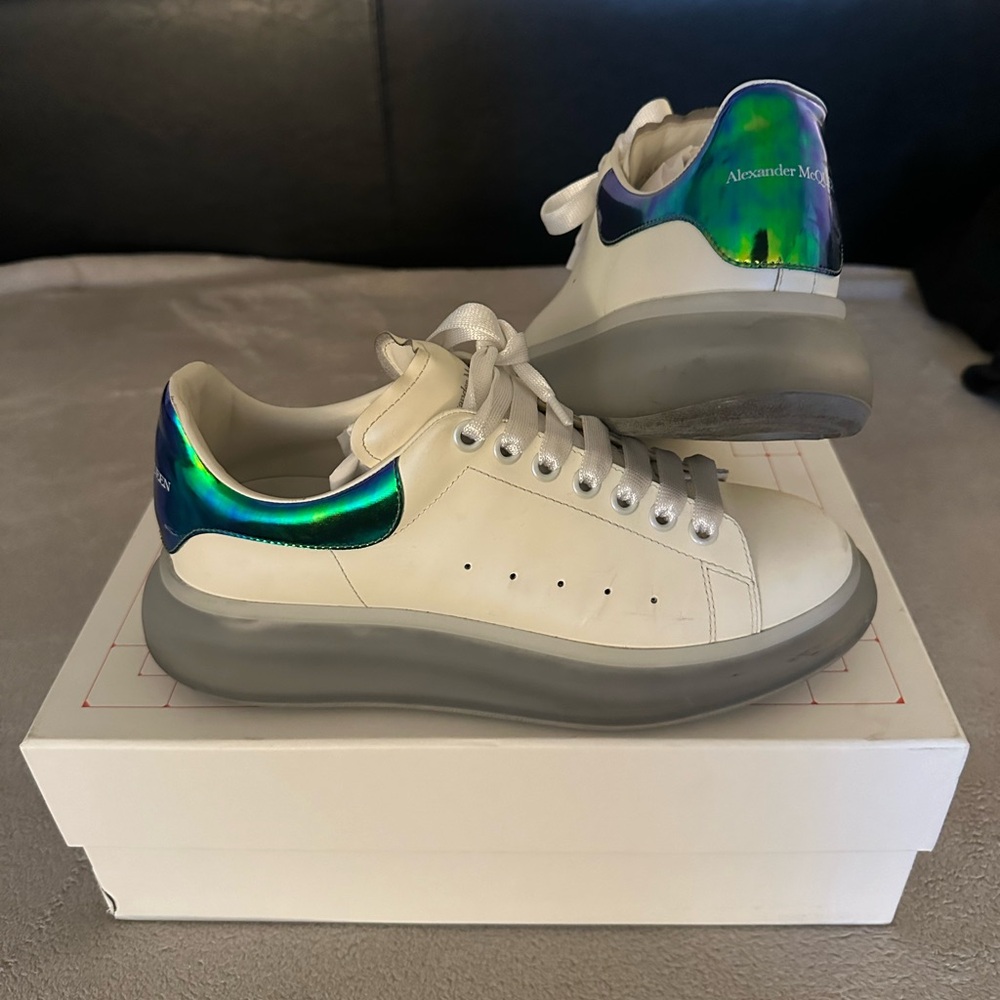Alexander McQueen Oversized Sneakers White & Oil *RARE*